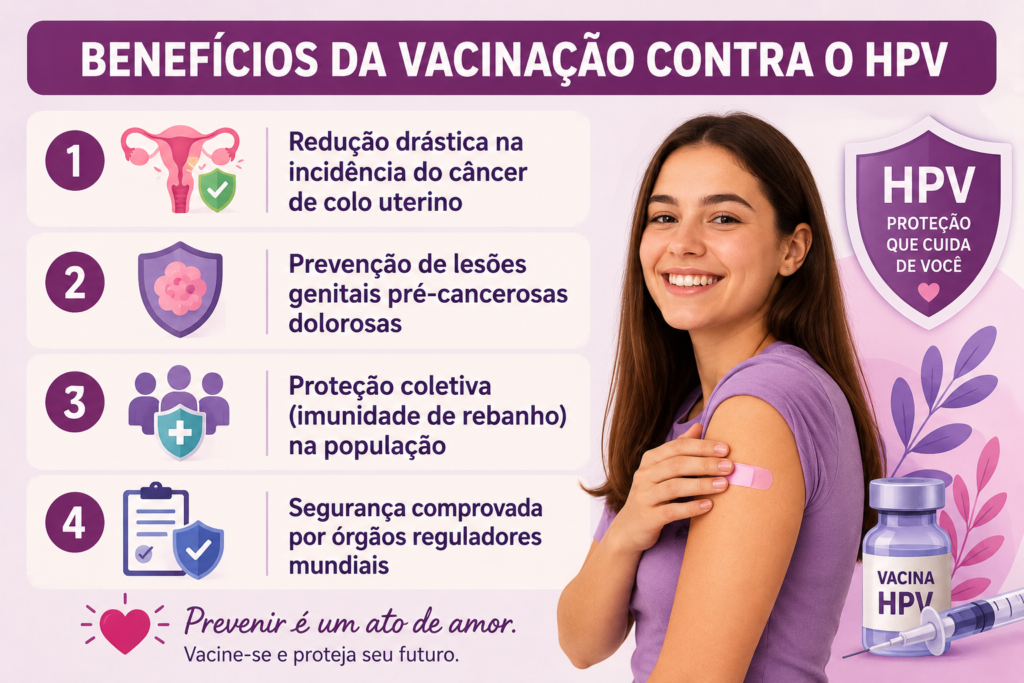 BENEFÍCIOS DA VACINAÇÃO CONTRA O HPV