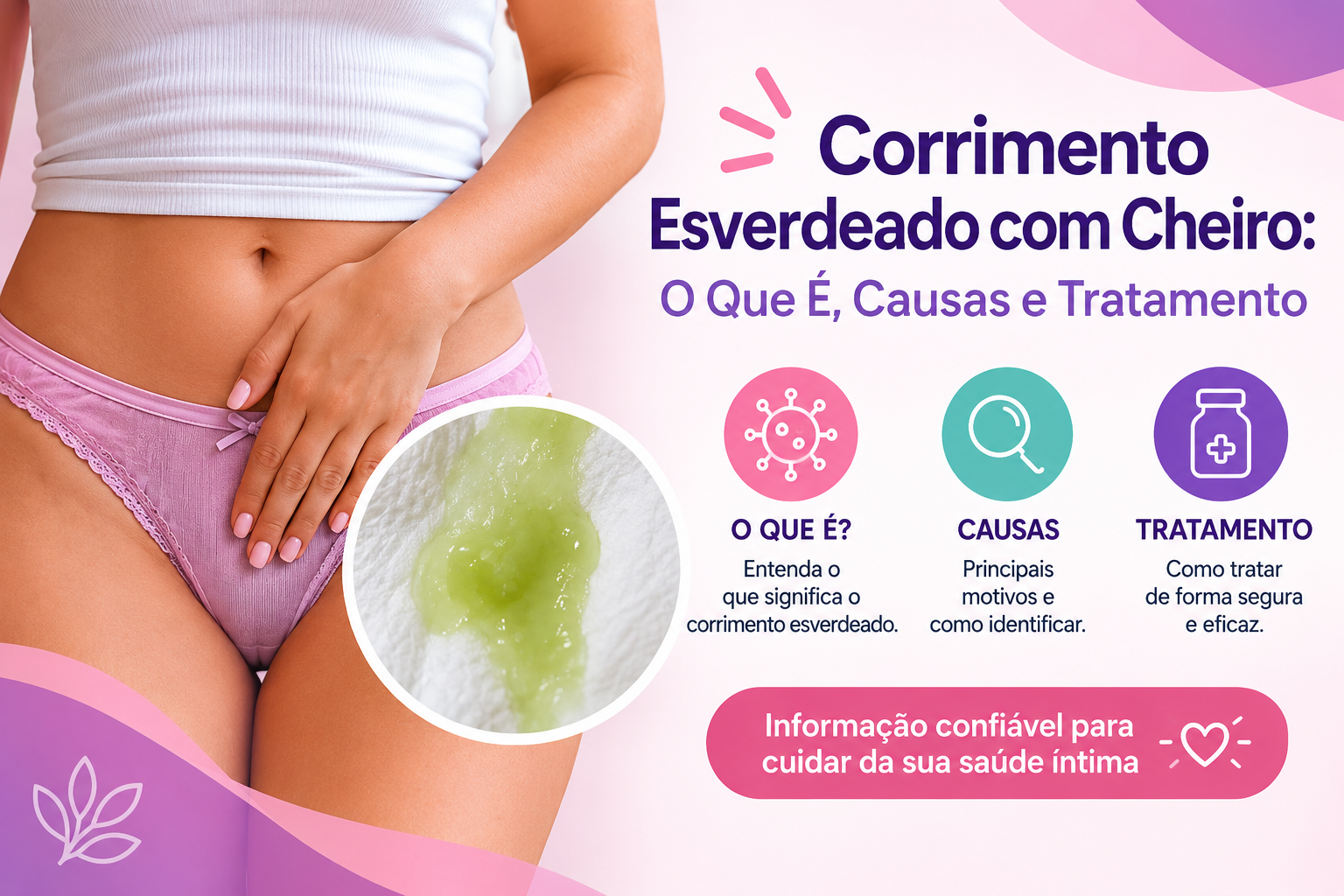 causas mais frequentes do corrimento vaginal,corrimento esverdeado
