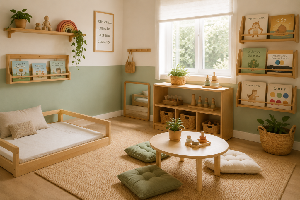 Quarto Montessori Aconchegante e Natural